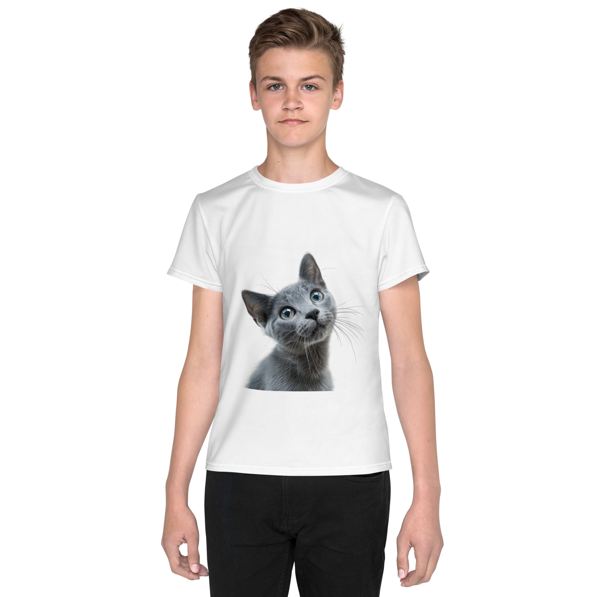 russian blue cat t-shirt