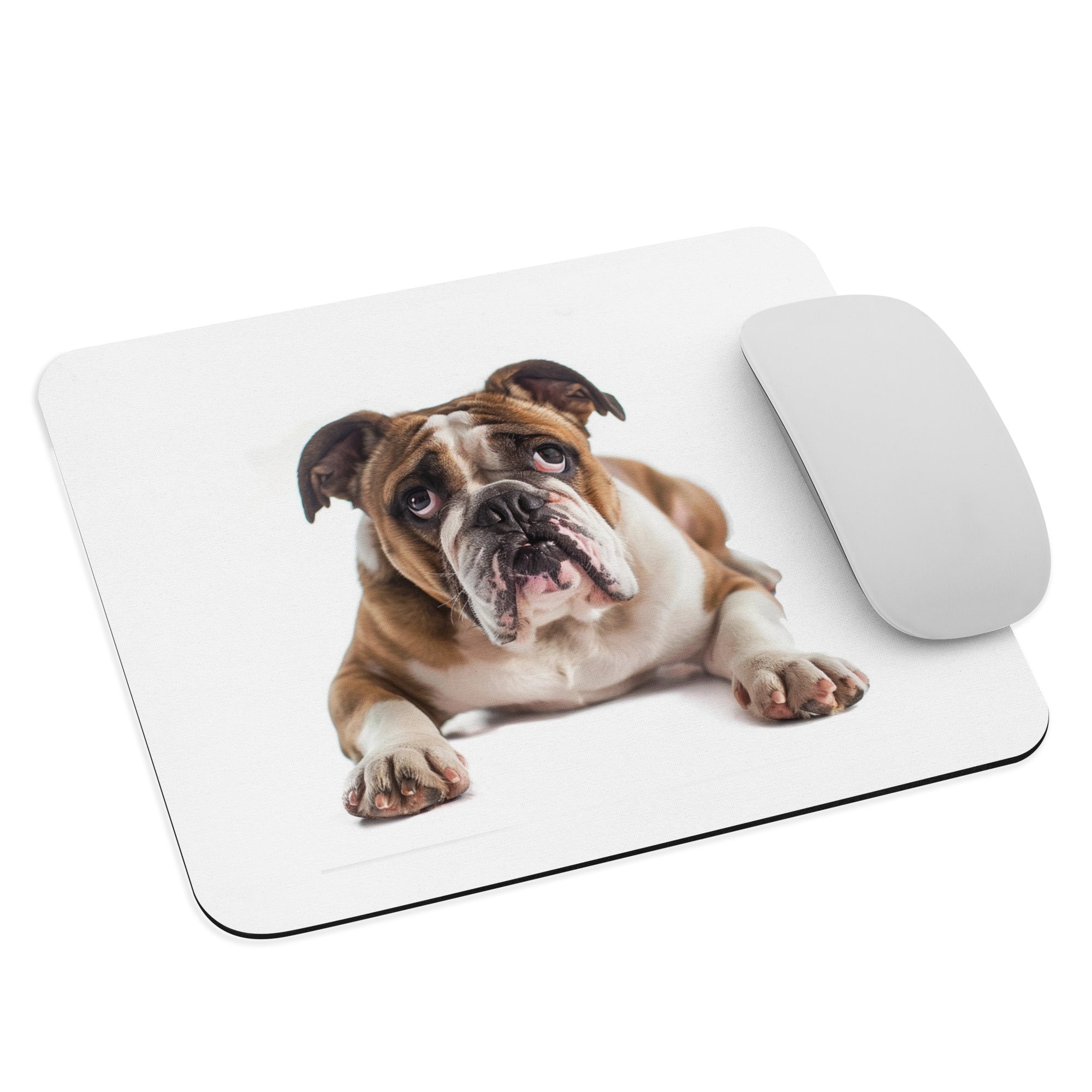 bull dog Mouse pad